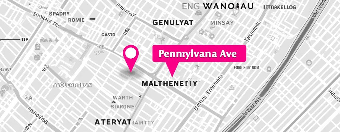 Map showing the workshop at 145 Pennsylvania Avenue, New York